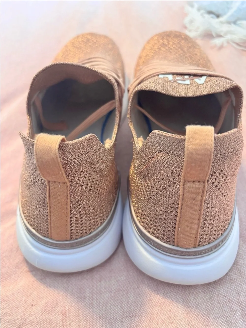 APL TechLoom Knit Sneaker - Rose Gold Size 9.5